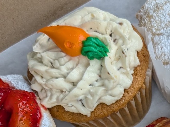 Carrot cupcake at Missouri Baking Co